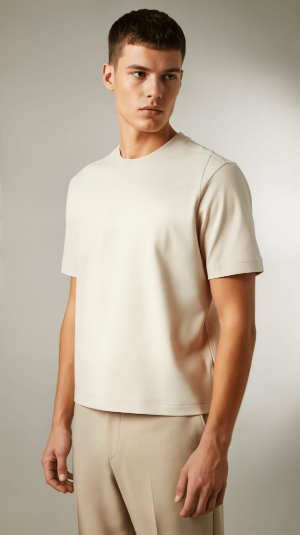 Playera Boxy Slim Fit TRAMA - Algodón Premium