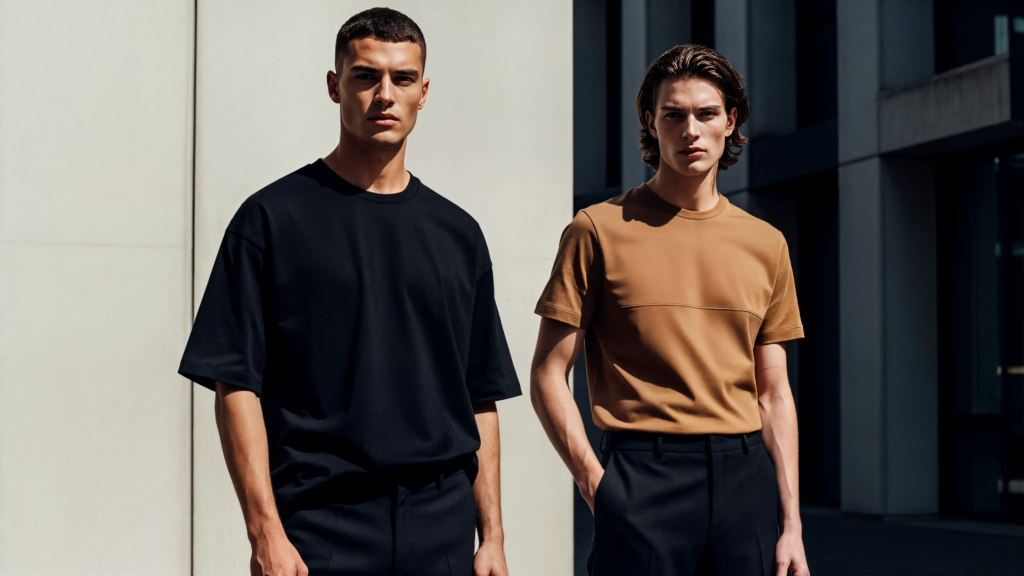 Playera de lujo de estilo minimalista para hombre